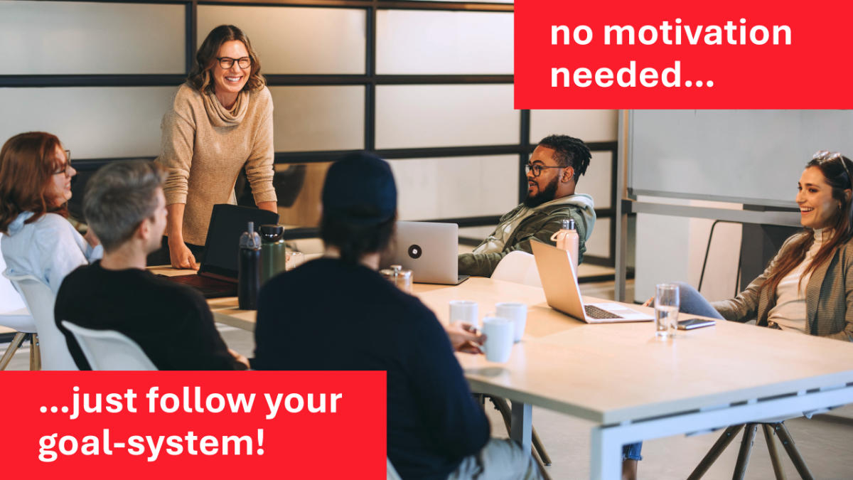Ein Zielsystem ersetzt ständige Motivation
